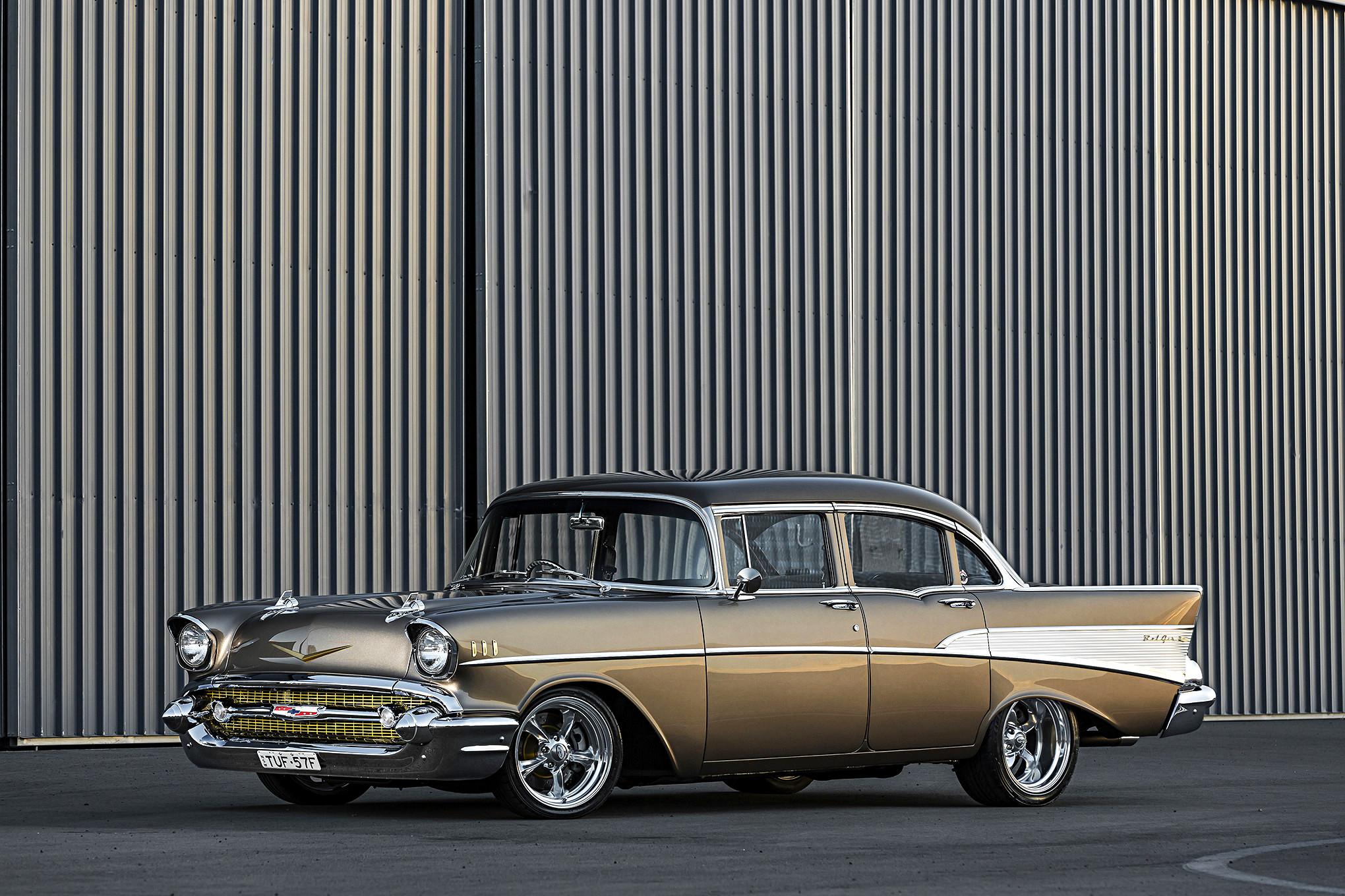 This Four Door 1957 Bel Air Is Atribute To A Fallen Friend