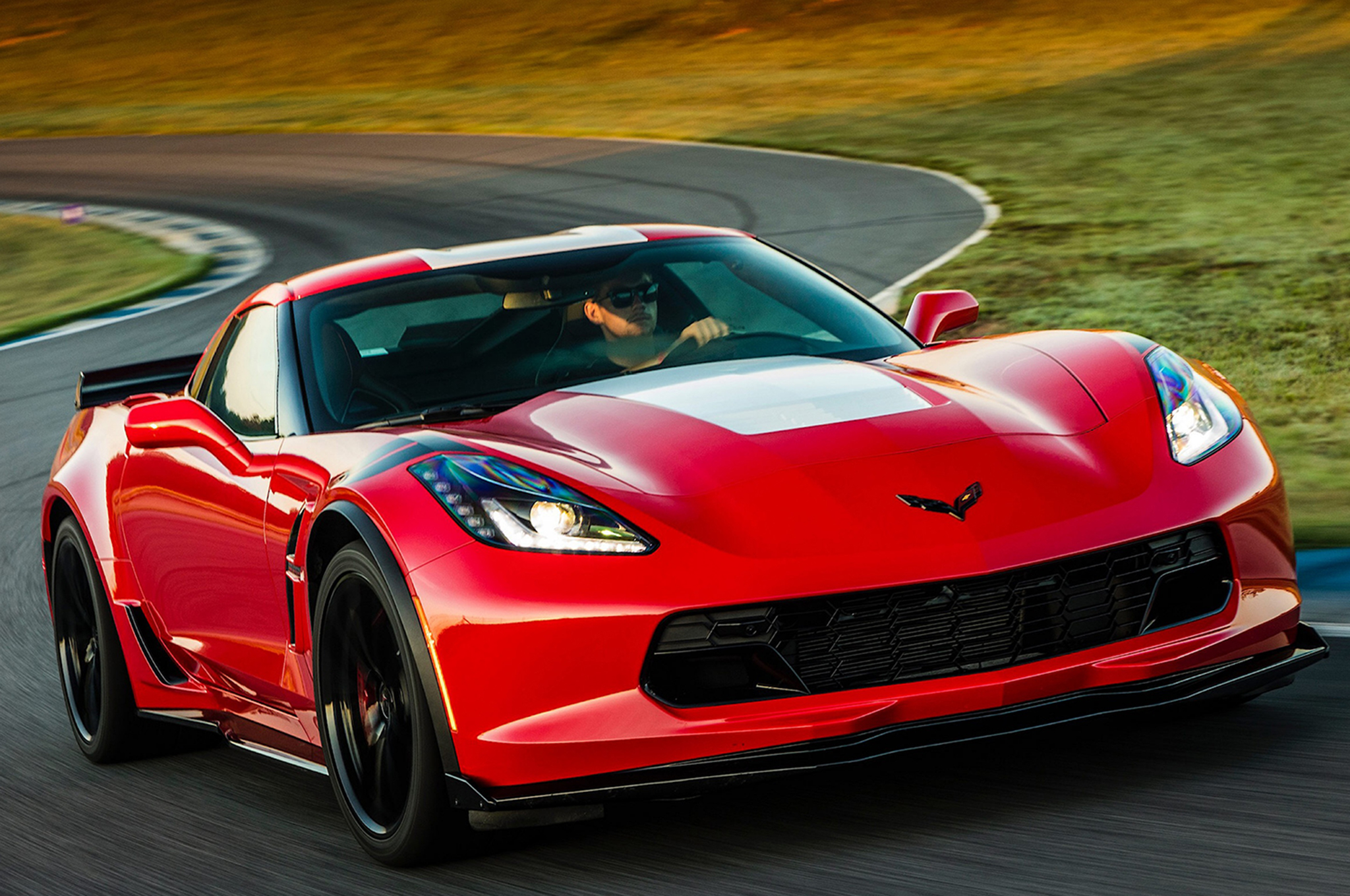 First Drive 2017 Corvette Grand Sport On The Street And Track 2017 Corvette Grand Sport Red Front View