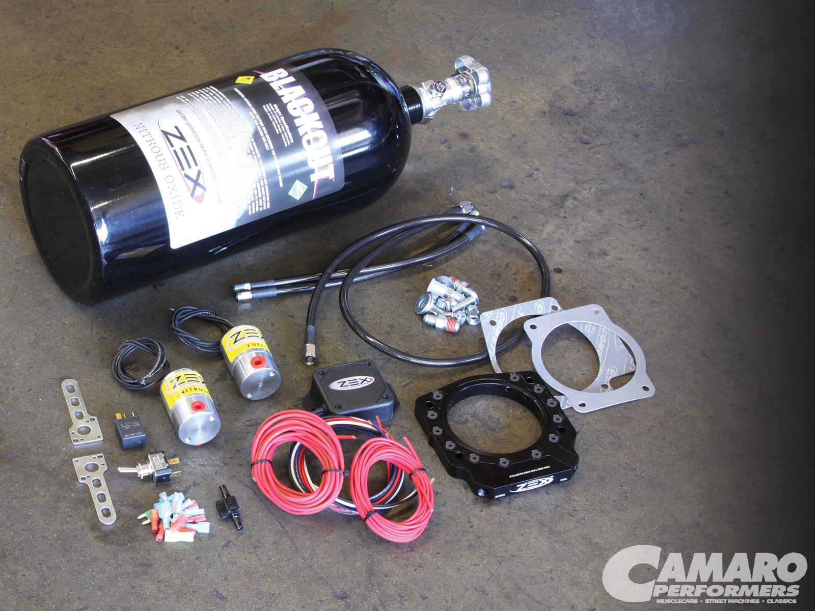 Zex Perimeter Plate Nitrous System Gas Attack Camaro