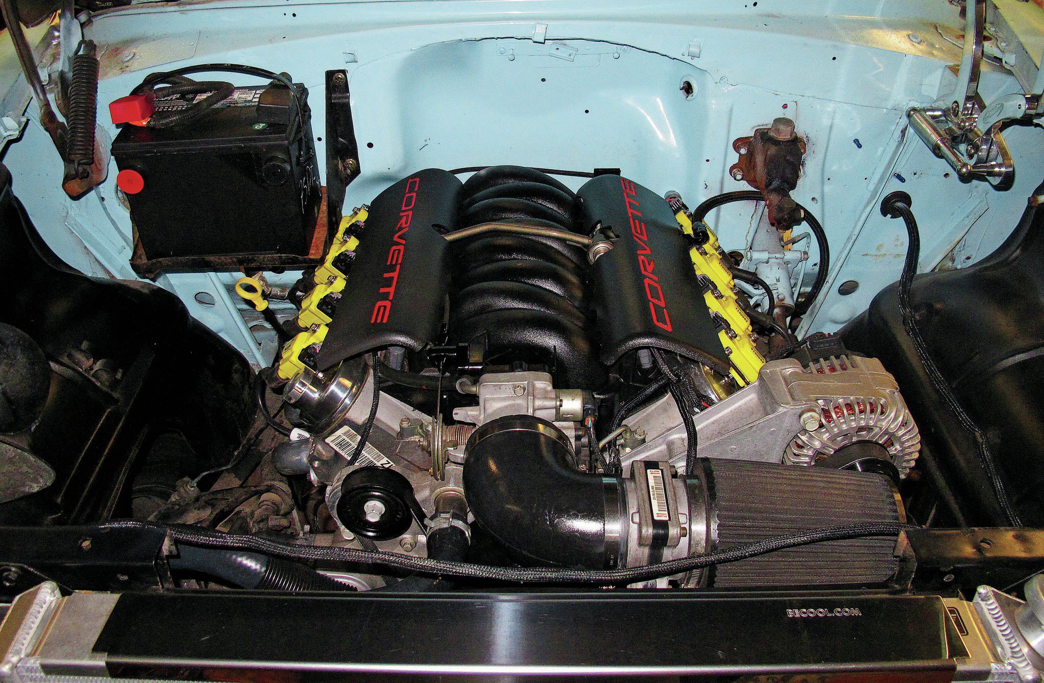 Ditch The Six: Part 2 Swapping a 5 3 LS into a 1955
