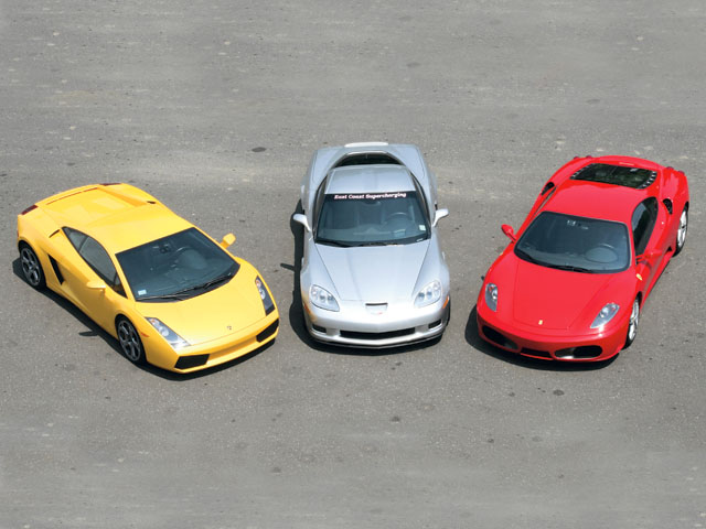 Supercar Smackdown Z06 Vs F430 Vs Gallardo